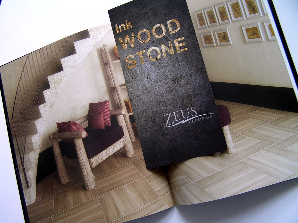 Виготовлення брошур «Ink Wood Stone. Zeus ceramica». Поліграфія друкарні Макрос, виготовлення брошур, специфікація 962979-10