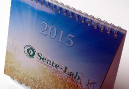 Друк настольних календарів «Sente-Lab». Поліграфія друкарні Макрос